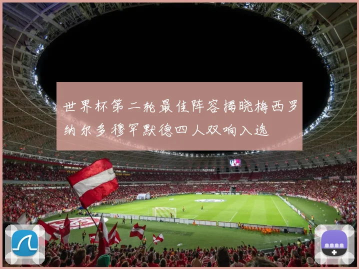世界杯第二轮最佳阵容揭晓梅西罗纳尔多穆罕默德四人双响入选